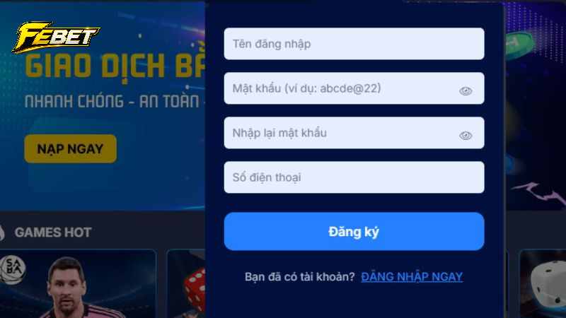 Đôi nét về đăng ký febet